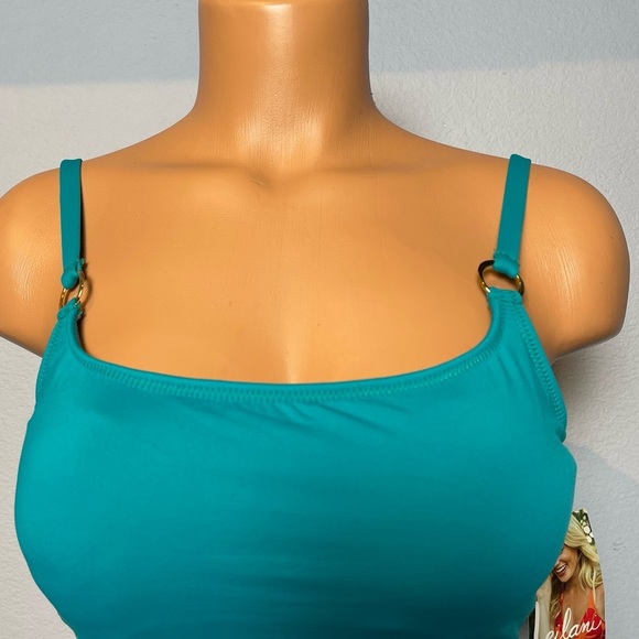 Nwt Leilani Convertible Back One Piece Teal Swimsuit (SW04) - Picture 5 of 10